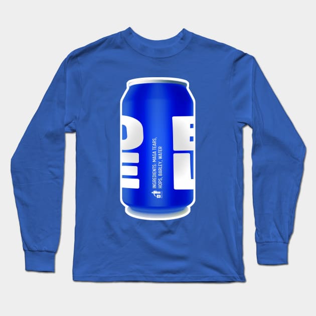 Woke Light Beer - Main Ingredient: MAGA TEARS Long Sleeve T-Shirt by TJWDraws